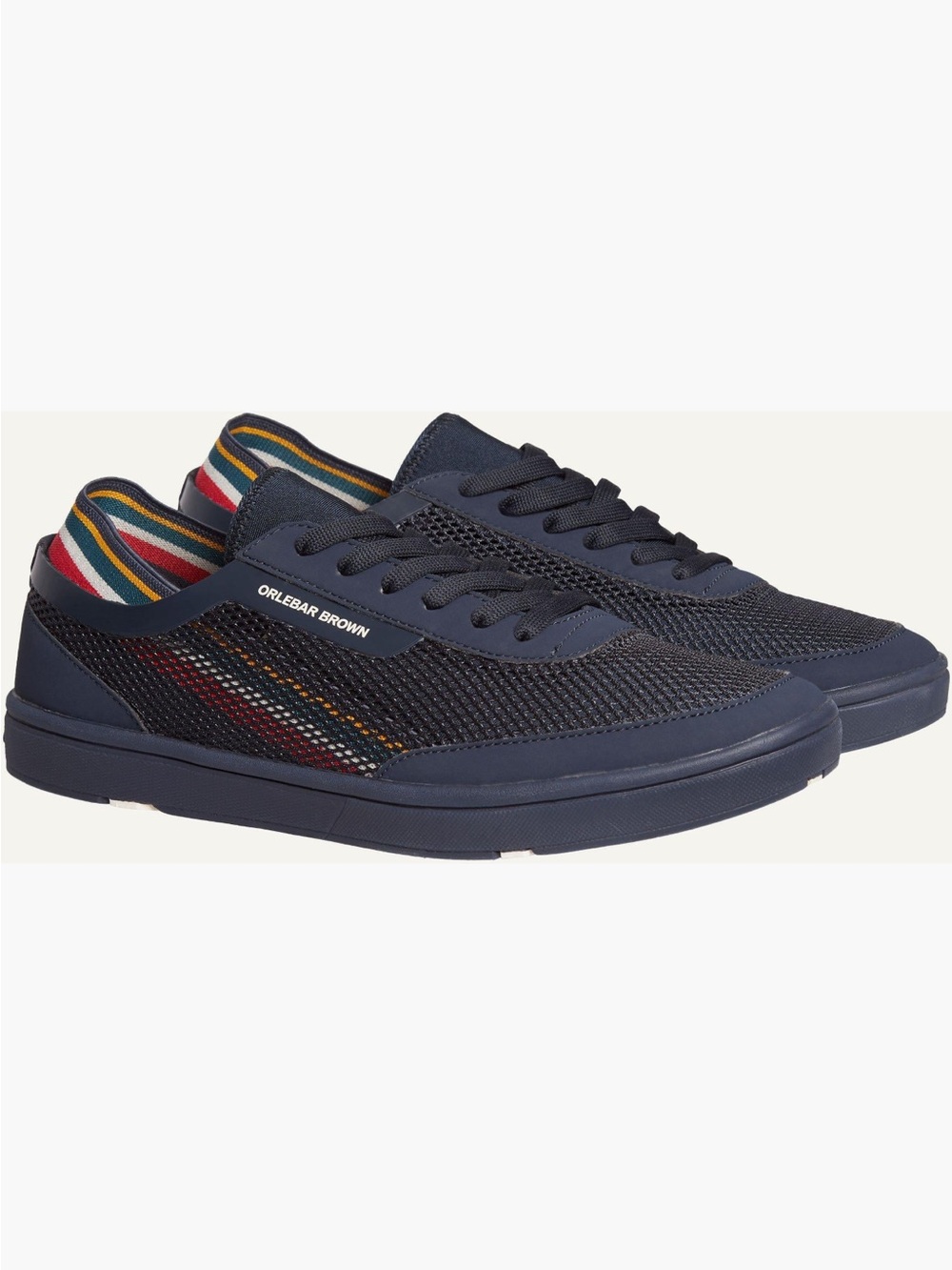 Orlebar Brown  Larson Navy Water  Sneaker Size 11US